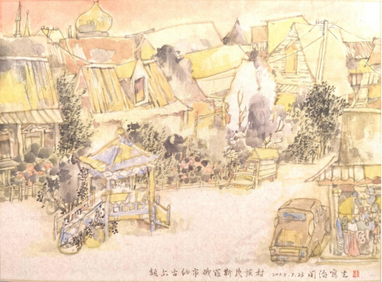 “走遍中国”：以画笔镌刻恩和小镇的独有诗韵